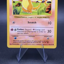 Pokemon Charmander 046/102 Base Set (Shadowless) Regular - Image 3