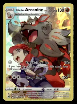 Pokemon TCG SWSH11: Lost Origin Trainer Gallery #TG08/TG30 Hisuian Arcanine - Image 1