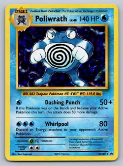 Poliwrath 25/108 Holo Rare Evolutions Pokemon Lightly Played - Image 1