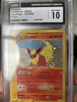Pokemon Flareon Skyridge Holo Rare #H7 CGC 10 Gem Mint - Image 4