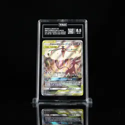 TAG 8.5 NM/MINT+ Espeon & Deoxys GX #SM240 - Black Star Promo Pokemon SM 2020 - Image 1