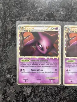 x2 Lot Espeon (Prime) ITALIAN Holo Ultra Rare 81/90 Pokemon Undaunted - Image 2