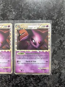 x2 Lot Espeon (Prime) ITALIAN Holo Ultra Rare 81/90 Pokemon Undaunted - Image 3