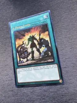 YuGiOh! A Hero Lives RA04 - Error Misprint Name Shift 1st Edition Near Mint - Image 4