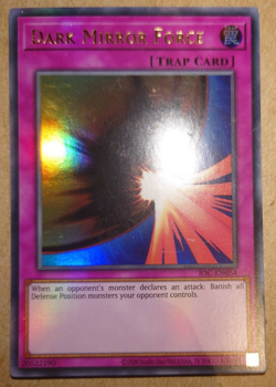 Yu-Gi-Oh! TCG Dark Mirror Force Invasion of Chaos IOC-EN054 Unlimited Ultra Rare - Image 1