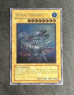 Yu-Gi-Oh! Spiral Serpent STON-EN003 Ultimate Rare (UTR) Unlimited - Image 1