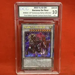 2023 Yu-Gi-Oh Baronne De Fleur RA01-EN034 QCR 1st Ed DCG 10 GEM MT - Image 1
