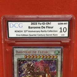 2023 Yu-Gi-Oh Baronne De Fleur RA01-EN034 QCR 1st Ed DCG 10 GEM MT - Image 3
