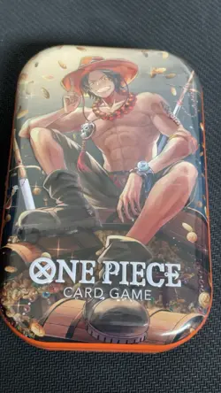 Bandai One Piece Card Game Tin Pack Set Vol.2 Ace Promo Booster Pack - Image 1