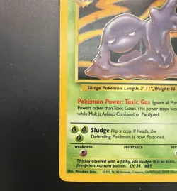 1999 Pokemon TCG MUK #13/62 Fossil Set Holo Rare Card Vintage WOTC LP-NM - Image 5