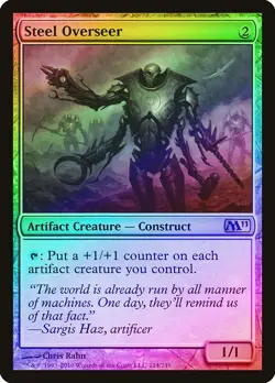 Steel Overseer FOIL Magic 2011 / M11 PLD Artifact Rare MAGIC CARD ABUGames - Image 1