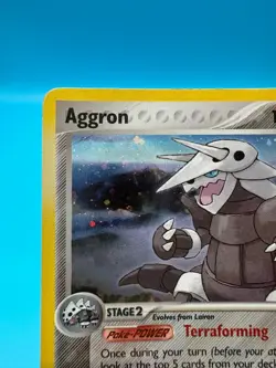 Aggron 1/108 Pokemon card EX Power Keepers Holo Rare TCG MP - Image 2