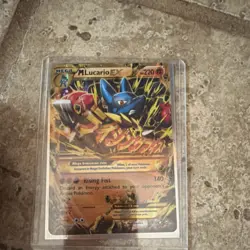 Pokemon M Lucario EX 113/111 Secret Rare Full Art Holo 220 HP Card - Image 3