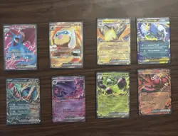 Pokemon EX Full Art 8 Card Lot - Salamence EX, Mamoswine EX, and more - Image 1
