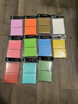 Fire Lion Matte Card Sleeves Assorted Colors Acid-Free PVC-Free 11 Packs - Image 1
