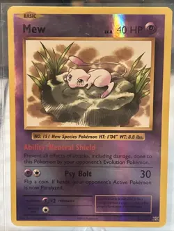 Mew - XY Evolutions Set - 53/108 - Reverse Holo - Pokemon Card - EXC / Near Mint - Image 1