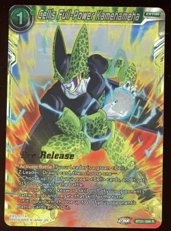 Cells Full Power Kamehameha BT21 PreRelease Foil Dragon Ball Super Card Game NM - Image 1