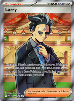 Larry - 235/182 - Pokemon Paradox Rift Full Art Ultra Rare Card NM - Image 1
