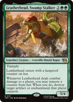 Leatherhead, Swamp Stalker Light Play, English Magic the Gathering MTG Teenage M - Image 1