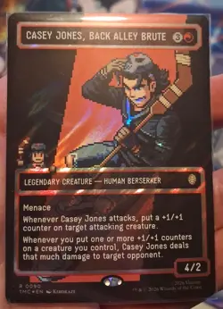 Casey Jones, Back Alley Brute (Borderless) (Surge Foil) Commander: Ninja Turtles - Image 1