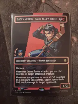 Casey Jones, Back Alley Brute (Borderless) (Surge Foil) Commander: Ninja Turtles - Image 2