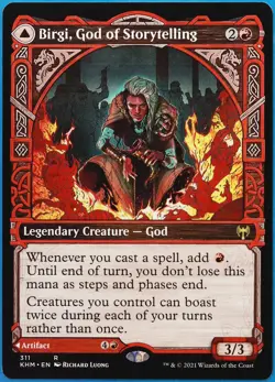 Birgi, God of Storytelling (Showcase) Kaldheim NM Magic Card (512323) ABUGames - Image 1