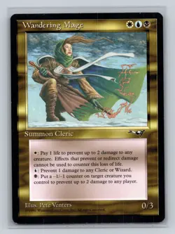 Magic: the gathering Alliances Wandering Mage Rare MTG tcg - Image 1