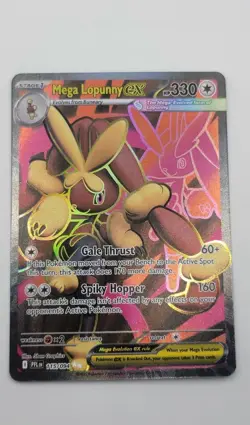 Mega Lopunny ex 115/094 Phantasmal Flames Secret Rare Full Art NM Pokemon Card - Image 1