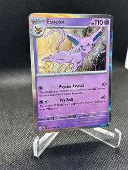 Espeon 033/131 Sv: Prismatic Evolutions Holo NM Pokemon TCG Scarlett and Violet - Image 3