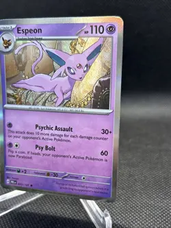 Espeon 033/131 Sv: Prismatic Evolutions Holo NM Pokemon TCG Scarlett and Violet - Image 4