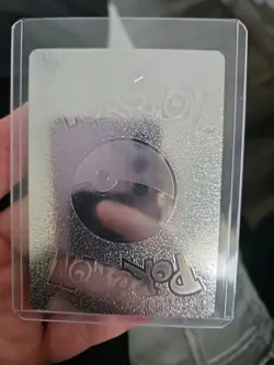 Red's Challenge Trainer Silver Foil Fan Art Vinyl Collector Pokemon Card 213/214 - Image 2