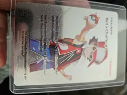 Red's Challenge Trainer Silver Foil Fan Art Vinyl Collector Pokemon Card 213/214 - Image 5