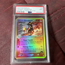 2004 Pokemon EX Magma VS AQUA Magma’s Houndoom Reverse Holo Foil #34 PSA9 - Image 1