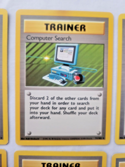 VTG 1999 Pokemon Base Set 10 Lot ALL RARES Trainers C Doll / P Oak / Item LP/NM! - Image 3