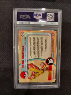 PSA 9 Moltres Foil Topps Pokemon Animation Series 3 - Image 2