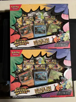 LOT OF 2: Pokemon TCG Mega Evolution Ascended Heroes Deluxe Pin Collection NEW - Image 1