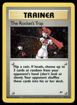 2* Pokemon Cards The Rocket's Trap 19/132 Unlimited Holofoil Gym Heroes Holo - Image 1