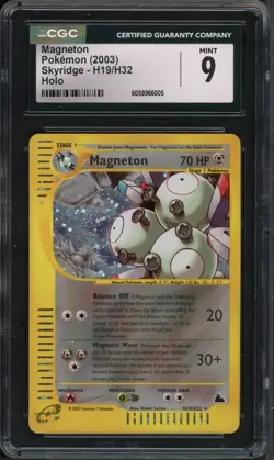 Pokemon CGC 9 Mint Skyridge Holo Magneton H19/H32 - Image 1