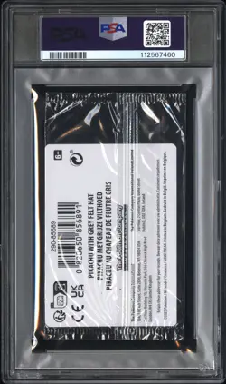 Pokemon PSA 8 NM-MT Sealed Pokemon x Van Gogh Felt Hat Pikachu SVP 085 - Image 2