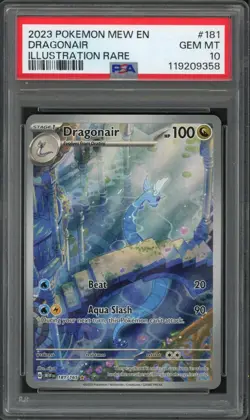 Pokemon PSA 10 Gem Mint 151 Illustration Rare Dragonair 181/165 - Image 1