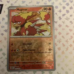 Magmar 126/165 Reverse Holo Scarlet & Violet 151 Pokemon TCG Card - Image 1