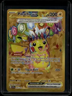 Pokemon TCG Pikachu ex 247/191 Surging Sparks Hyper Rare NM - Image 1