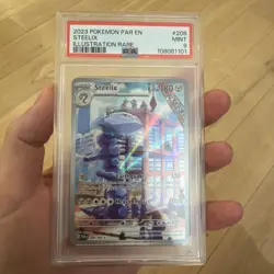 2023 Pokemon Paradox Rift Steelix Illustration Rare 208/182 PSA 9 - Image 1