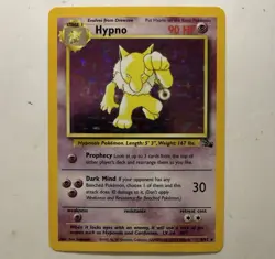 Pokemon TCG Hypno 8/62 Fossil Holo Rare NM - Image 1