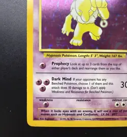 Pokemon TCG Hypno 8/62 Fossil Holo Rare NM - Image 5