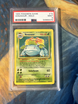Pokemon TCG - Venusaur 15/102 Holo Base Set PSA 9 - Image 1