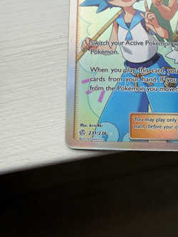 Pokemon TCG Mallow & Lana 231/236 Cosmic Eclipse Sun & Moon 2019 Full Art - NM - Image 5
