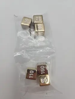 Pokemon - Metal Damage Counter Dice - Ultra Premium Charizard SET OF 6 (Gold) - Image 2