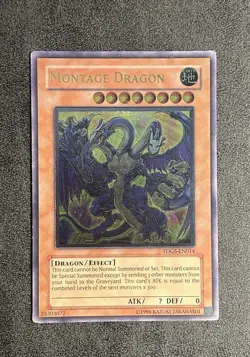 Yugioh Montage Dragon TDGS-EN014 Ultimate Rare (UTR) The Duelist Genesis MP/LP - Image 1