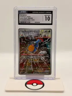 Pokemon Karrablast 094/086 Black Bolt Illustration Rare 9 (HOLO) CGC GEM MINT 10 - Image 1